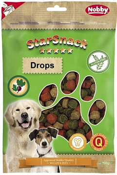 Безглютеновые лакомства без сахара для собак Овощные дропсы Nobby StarSnack Gluten Free Drops Безглютеновые лакомства без сахара для собак Овощные дропсы Nobby StarSnack Gluten Free Drops