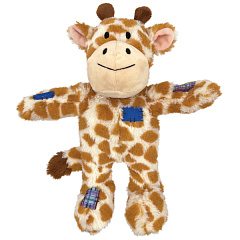 KONG Wild Knots Giraffe Мягкая игрушка для собак без наполнителя Жираф с внутренним канатом