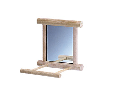 Деревянная игрушка для попугаев Зеркало с жердочкой Mirror Parrot Toy Nobby Деревянная игрушка для попугаев Зеркало с жердочкой Mirror Parrot Toy Nobby