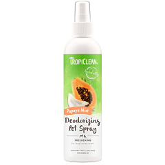 Дезодорирующий спрей с ароматом папайи для собак и котов TropiClean Deodorizing Pet Spray Papaya Mist