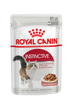 Влажный корм в соусе для взрослых котов и кошек в возрасте до 7 лет Royal Canin Instinctive Gravy