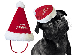 Новогодняя шапка для собак и котов Веселого Рождества Merry Christmas Dog Hat Nobby
