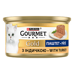 Консерва для котов Паштет с Индейкой Purina Gourmet Gold Pate Turkey Консерва для котов Паштет с Индейкой Purina Gourmet Gold Pate Turkey