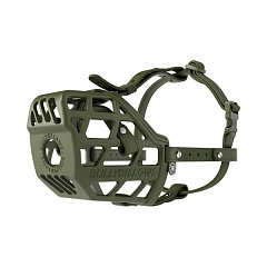 Антифрикційний ергономічний намордник для собак BullyBillows Premium Comfort Muzzle Khaki
