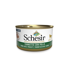 Консерва для котів віком від 1 року Тунець з Курячим філе в желе Schesir Adult Cat Tuna & Chicken Fillets in Jelly Консерва для котів віком від 1 року Тунець з Курячим філе в желе Schesir Adult Cat Tuna & Chicken Fillets in Jelly