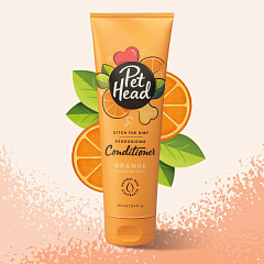 Дезодоруючий кондиціонер для собак з ароматом апельсина Pet Head Ditch the Dirt Deodorising Conditioner
