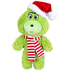 М'яка новорічна іграшка для собак Ґрінч-Санта з пищалкою Grinch Santa Plush Xmas Nobby