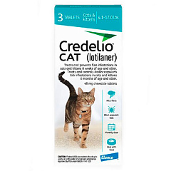 Жувальні пігулки для котів та кошенят від бліх та іксодових кліщів Кределіо Credelio Cat Elanco