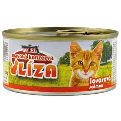 Консервированное мясо для котов Ассорти из Лосося FALCO LIZA Cat 100% Meat Salmon