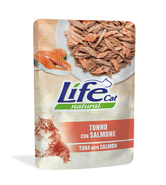 Влажный корм для кошек Тунец с Лососем Life Cat Natural Tuna & Salmon