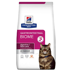Сухий лікувальний корм з куркою для котів при розладах травлення та діареї Hill's Prescription Diet Gastrointestinal Biome