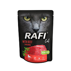 Беззерновой влажный корм для котов с Говядиной Dolina Noteci Rafi Grain Free Cat Beef