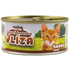 Консервированное мясо для котов Ассорти из Утки FALCO LIZA Cat 100% Meat Duck