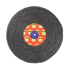 Обертова кігтеточка для кота на стіну Вінілова Платівка In Da Clawb FuzzYard Cat Scratcher Record Kitty Cent