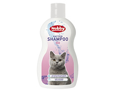 Шампунь для всіх порід кішок з олією вишневих кісточок, особливо дбайливо очищає та доглядає за шкірою та шерстю Nobby Cat Shampoo
