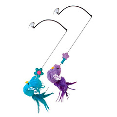 KONG Cat Connects Window Teaser Игрушка на присоске для кота Птичка с кошачьей мятой