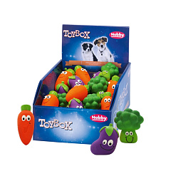 Іграшка для маленьких собак ToyBox Овочі з пищалкою Vegetable Latex Nobby