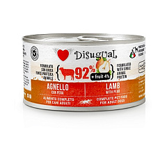 Монопротеиновая беззерновая консерва для собак Паштет из Ягненка и Груши Disugual Dog MonoProtein Fruit 92% Lamb & Pear