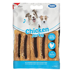 Протеїнові ласощі для собак В'ялена Курка з Печінкою Nobby StarSnack Classic Extra Protein Chicken Jerky & Liver Протеїнові ласощі для собак В'ялена Курка з Печінкою Nobby StarSnack Classic Extra Protein Chicken Jerky & Liver