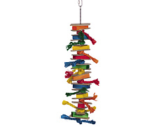 Розвиваюча іграшка для папуг Підвіска з дерева, картону та сизалю Interactive Parrot Toy Nobby Розвиваюча іграшка для папуг Підвіска з дерева, картону та сизалю Interactive Parrot Toy Nobby