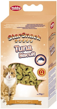 Натуральные лакомства для кошек Печенье с Тунцом Nobby StarSnack Cat Tuna Biscuit