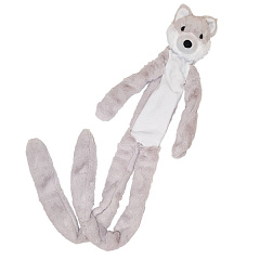 Мягкая игрушка для больших собак Плюшевый Волк с внутренним канатом Wolf Plush & Rope Nobby