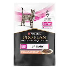 Влажный лечебный корм с лососем для котов с мочекаменной болезнью Purina Pro Plan Veterinary Diets UR Urinary St/Ox Complex Salmon