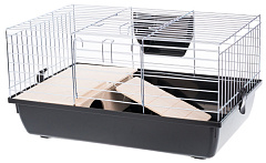 Клітина для кролика з годівницею та будиночком Super Rabbit 60 Zinc G351 Inter-Zoo