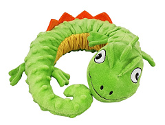 Мягкая игрушка для собак Плюшевый Хамелеон с пищалкой и канатом внутри Plush Nobby