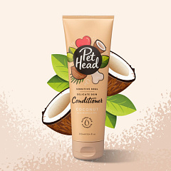 Успокаивающий кондиционер для собак с чувствительной кожей с ароматом кокоса Pet Head Sensitive Soul Conditioner