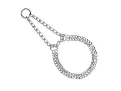 Металевий подвійний нашийник-напівзашморг для собак Chain Double Martingale Collar Nobby