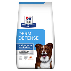 Сухий лікувальний корм з куркою для собак при атопічному дерматиті Hill's Prescription Diet Derm Defense