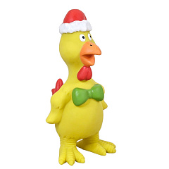 Новогодние игрушки для собак Рождественский Цыпленок с пищалкой Chick Xmas Nobby