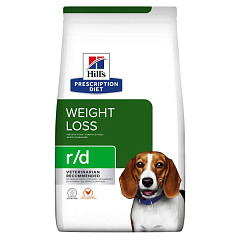 Сухий лікувальний корм з куркою для собак при зайвій вазі Hill's Prescription Diet r/d Weight Loss