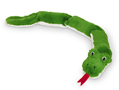 М'яка іграшка для собак Плюшевий змій з чотирьма пищалками Plush Nobby