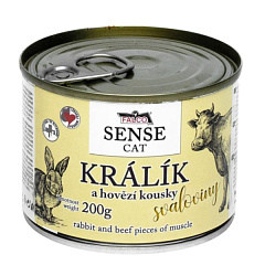 Консервированное мясо для котов с чувствительным пищеварением Кролик с Говядиной FALCO SENSE CAT 100% Meat Rabbit & Beef Консервированное мясо для котов с чувствительным пищеварением Кролик с Говядиной FALCO SENSE CAT 100% Meat Rabbit & Beef
