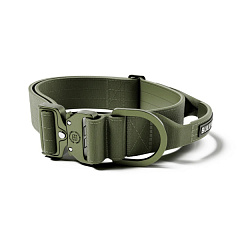 Широкий тактический ошейник с усиленным замком для собак BullyBillows Lighter Combat Collar Handle 5 cm