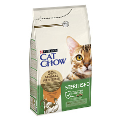 Сухой корм для стерилизованных кошек с индейкой Cat Chow Sterilized Turkey