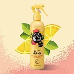 Дезодоруючий спрей для котів з ароматом полуниці та лимону Pet Head Felin' Good Cat Spray Dry Clean