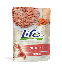 Влажный корм для кошек с Лососем Life Cat Natural Salmon