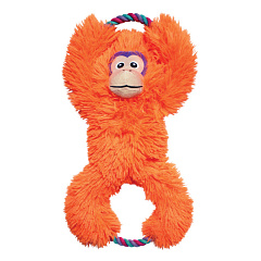 KONG Tuggz Monkey Мягкая игрушка перетяжка для собак Обезьяна с пищалкой