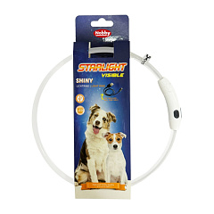 Светодиодный универсальный ошейник для собак LED Starlight Visisble Shiny Collar Nobby