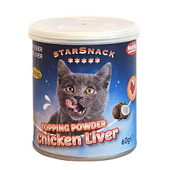 Топінг для котів Куряча Печінка з котячою м'ятою Nobby StarSnack Cat Topping Powder Chicken Liver