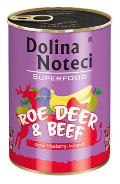 Беззерновая консерва для собак с мясом Косули и Говядины Dolina Noteci Superfood Roe Deer & Beef Беззерновая консерва для собак с мясом Косули и Говядины Dolina Noteci Superfood Roe Deer & Beef