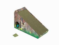 Картонная когтеточка-доска с кошачьей мятой и игрушкой для кошек Slope Catnip Carton Nobby Картонная когтеточка-доска с кошачьей мятой и игрушкой для кошек Slope Catnip Carton Nobby