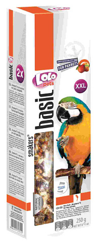 Ласощі для великих папуг фруктово-горіховий LoLo Pets Smakers XXL