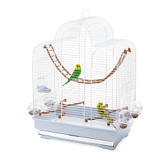 Клітина для двох хвилястих папуг з годівницями та диспенсером Imac Fiona