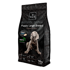 Сухий корм для цуценят великих порід зі свіжою куркою та рисом Rex Natural Range Puppy Large Chicken & Rice