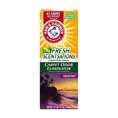 Порошок для удаления следов животных на коврах Островной туман Arm&Hammer Fresh Scentsations Carpet Odor Island Mist