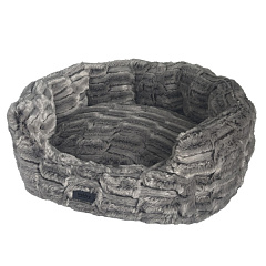 Плюшевая овальная лежанка для собак и котов со съемным чехлом Jasu Oval Nobby
